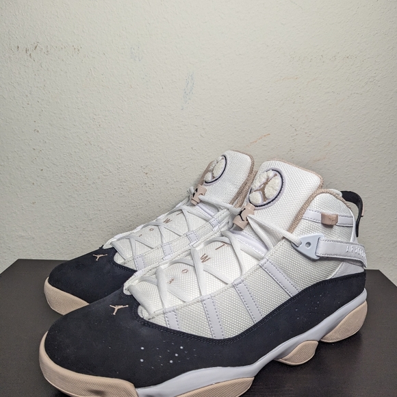 Nike Air Jordan 6 Rings Black Fossil Stone 322992-112 Mens Size 14 Sneakers - Picture 2 of 10